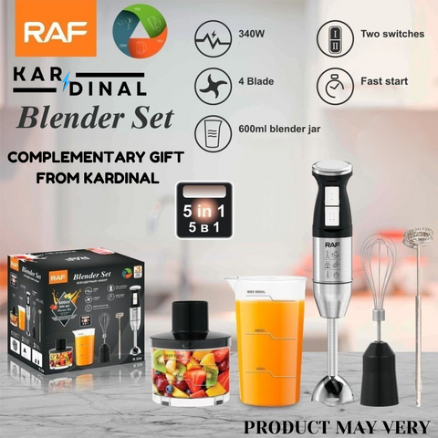 5-in-1 Hand Blender with Chopper & Grinder 5-in-1 Hand Blender with Chopper & Grinder