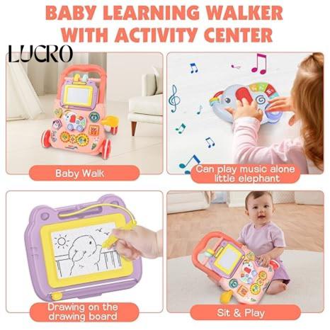 Elephant Baby Walker 2-in-1 β Musical & Learning Activity Toy Elephant Baby Walker 2-in-1 β Musical & Learning Activity Toy