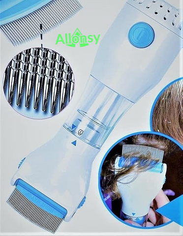 Allonsy V-Comb Electric Lice Removal Machine β 4 Filters Allonsy V-Comb Electric Lice Removal Machine β 4 Filters