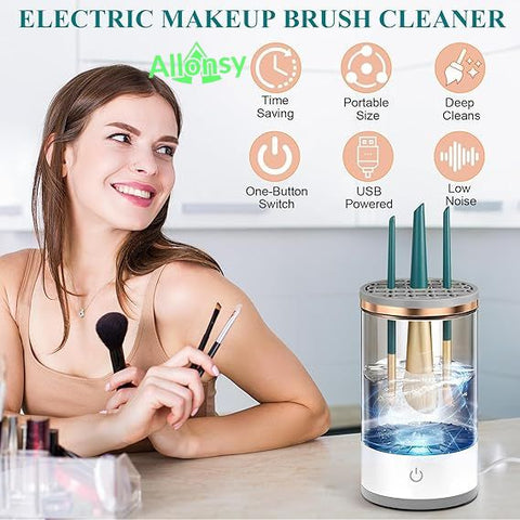 Electric Makeup Brush Cleaner & Dryer – All-in-One Cleaning Tool Electric Makeup Brush Cleaner & Dryer – All-in-One Cleaning Tool