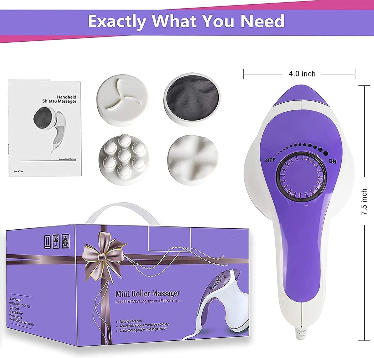 Handheld Electric Body Massager – Pain Relief & Muscle Relaxation