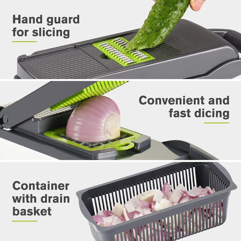 Nicer Dicer – Vegetable Chopper, Slicer, Grater & Egg Separator Nicer Dicer – Vegetable Chopper, Slicer, Grater & Egg Separator
