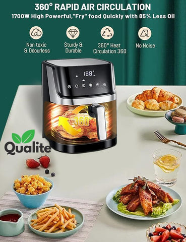 Digital Air Fryer 10L / 5.5L Large Capacity, Touch Display and Multi Use Stainless Steel Digital Air Fryer 10L / 5.5L Large Capacity, Touch Display and Multi Use Stainless Steel