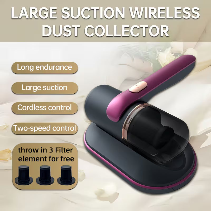 Mattress Vacuum Cleaner Efficient Dust Removal with Technology Lightweight and Cordless Handheld for Home