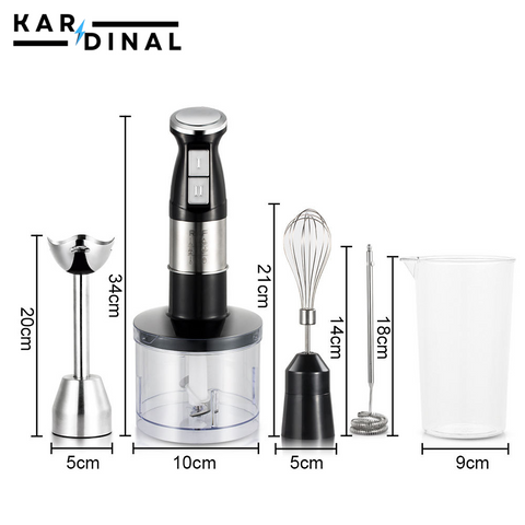 5-in-1 Hand Blender with Chopper & Grinder 5-in-1 Hand Blender with Chopper & Grinder