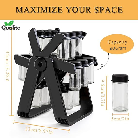 18 pcs 360° Rotating Spice Rack 18 pcs 360° Rotating Spice Rack