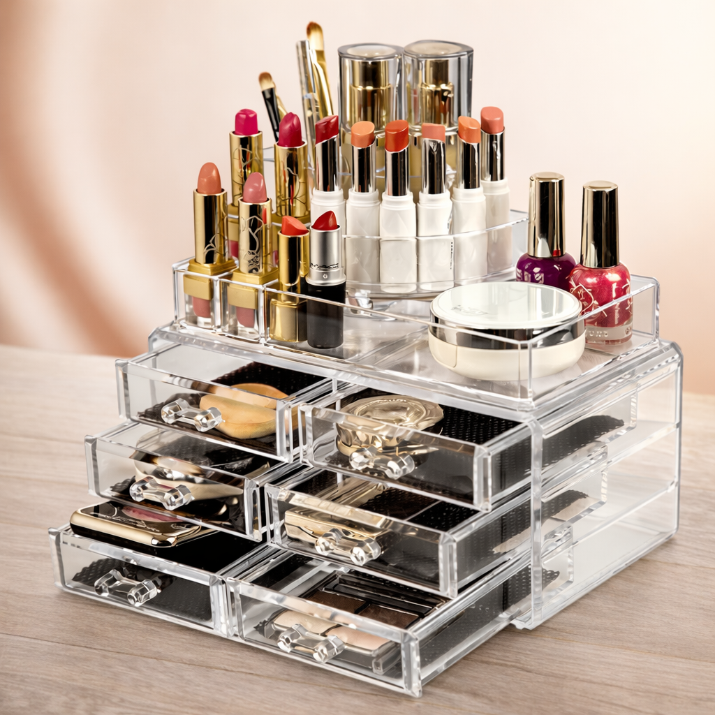 Acrylic 3-4-6 Drawer Makeup & Jewelry Organizer