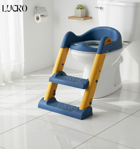 2 in 1 Foldable Potty Training Seat with Ladder, Splash Guard & Cushion Seat 2 in 1 Foldable Potty Training Seat with Ladder, Splash Guard & Cushion Seat