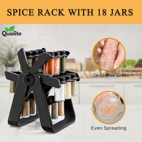 18 pcs 360° Rotating Spice Rack 18 pcs 360° Rotating Spice Rack