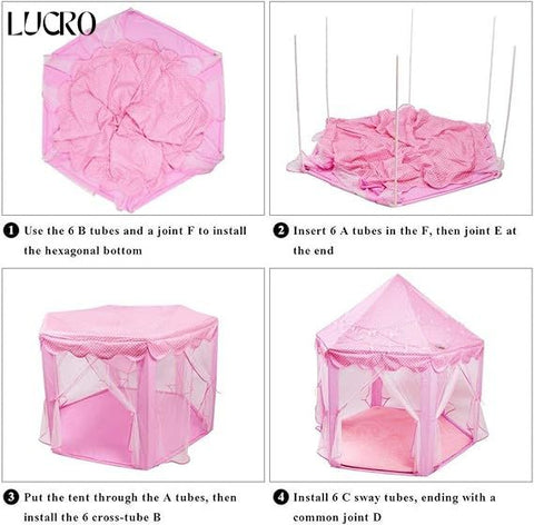 Princess Castle Play Tent House for Kids β Indoor & Outdoor Playhouse Princess Castle Play Tent House for Kids β Indoor & Outdoor Playhouse