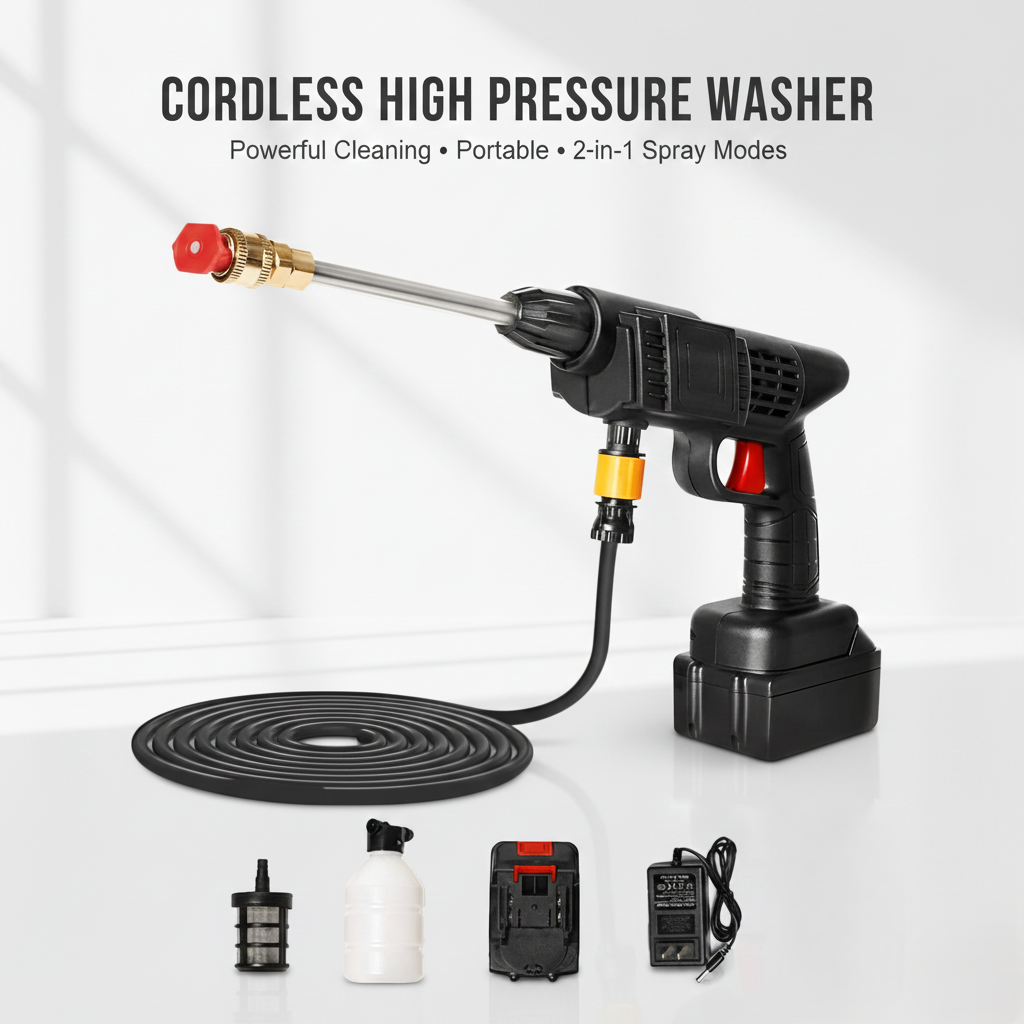 Cordless High Pressure Water Cleaner Washer Spray
