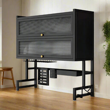 Double Cabin Over the Sink Rack-Black