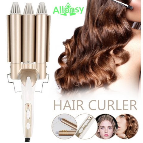 Professional Hair Curler & Curling Wand – Adjustable Temperature