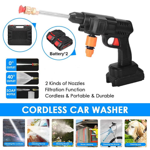 Cordless High Pressure Water Cleaner Washer Spray ( 02 Battery Included )