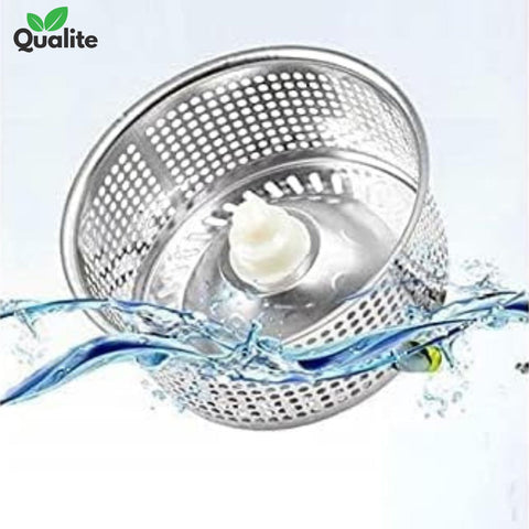 Spin Mop with 360° Rotating Head – Stainless Steel Bucket & Microfiber Refills.