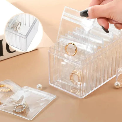 20-Grid Valuables Organizer with Detachable Pouches