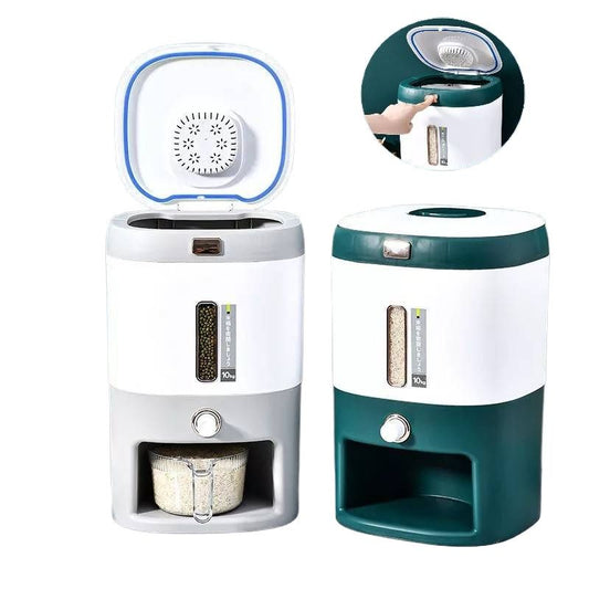 10kg Rice & Grain Dispenser – Press Button with Scale