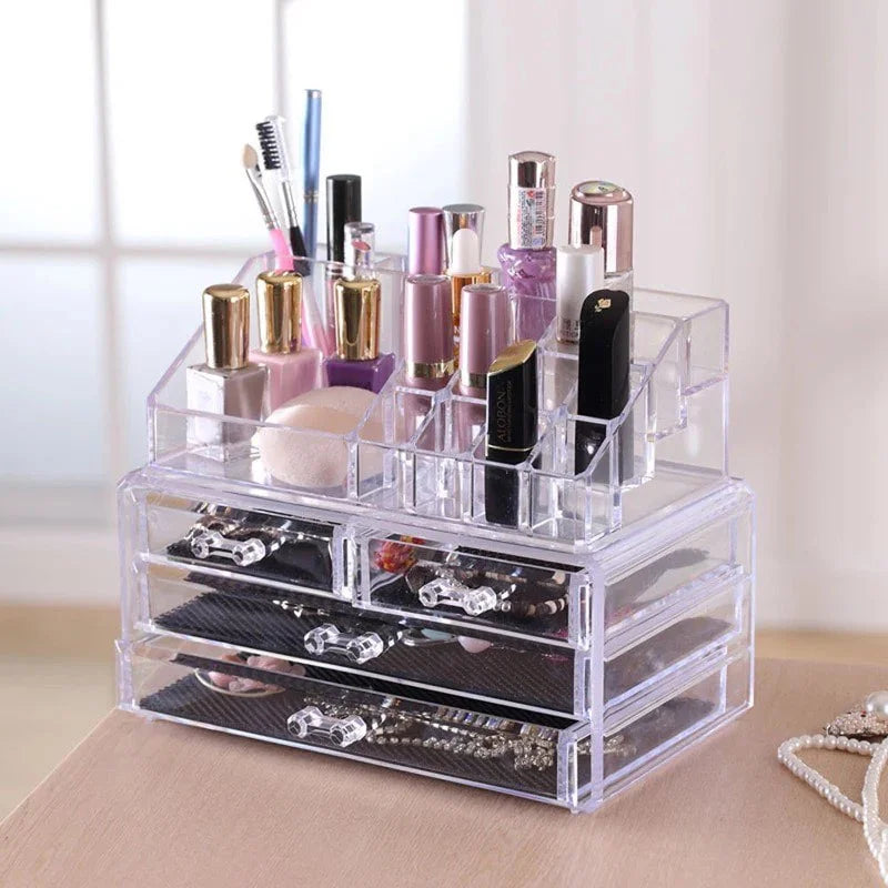 Acrylic 3-4-6 Drawer Makeup & Jewelry Organizer