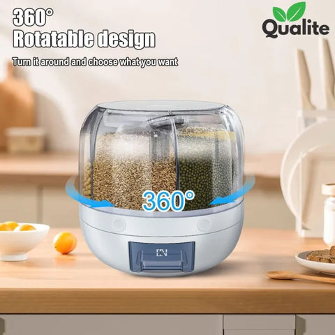 360° Rotating Multi-Grid Rice Dispenser