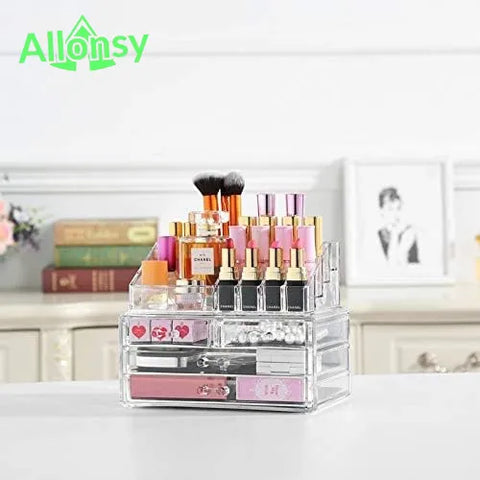 Acrylic Multi-Drawer Makeup & Jewelry Organizer