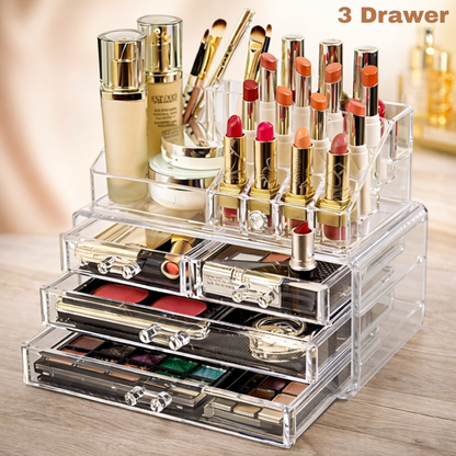 Acrylic 3-4-6 Drawer Makeup & Jewelry Organizer