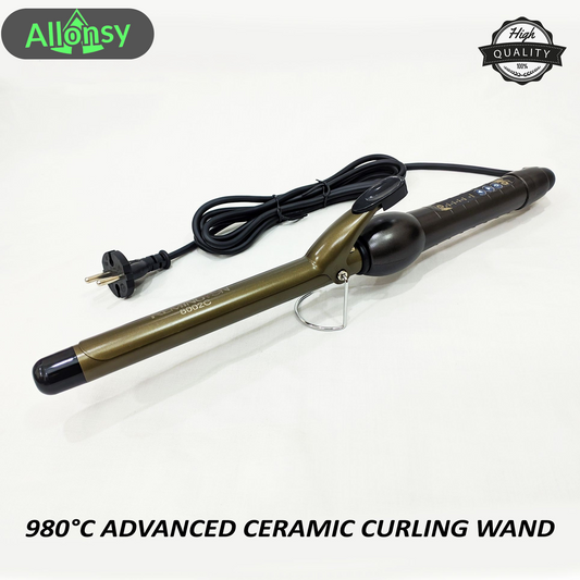 Professional Curling Iron for Shiny Frizz-Free Curls & Waves