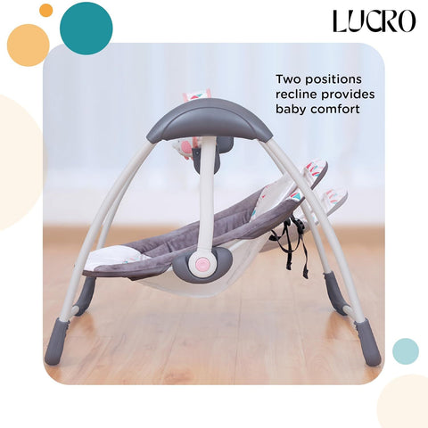 Mastela Deluxe 5-Speed Baby Swing for new baby born to 10 months kids