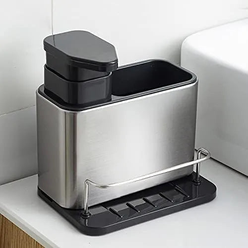 3-in-1 Soap Dispenser and cuttlory holder for Kitchen Sink
