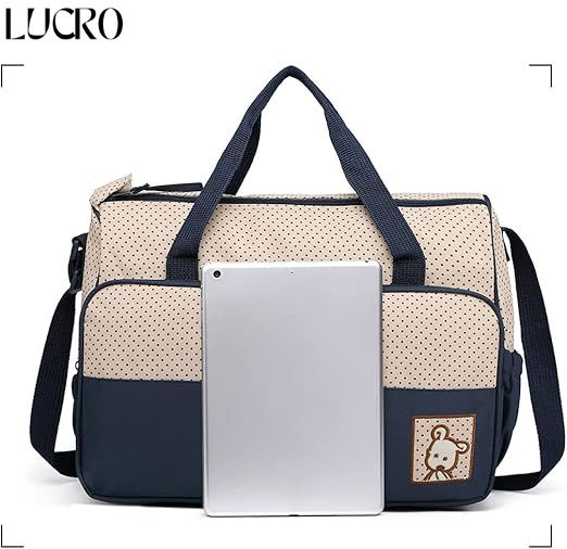 Baby Diaper Bag Set – Multifunctional with Bottle Holder & Accessories