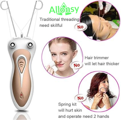 Rechargeable Eyebrow & Facial Hair Remover – Painless & Precise
