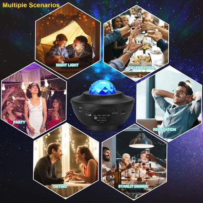 Rotating Moon Lamp Starry Sky Projector Night Light