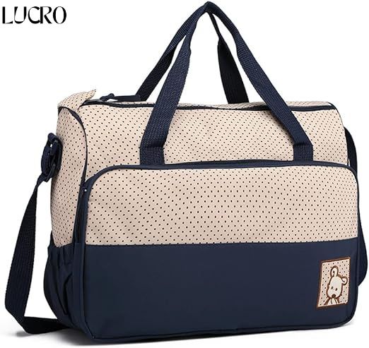 Baby Diaper Bag Set – Multifunctional with Bottle Holder & Accessories