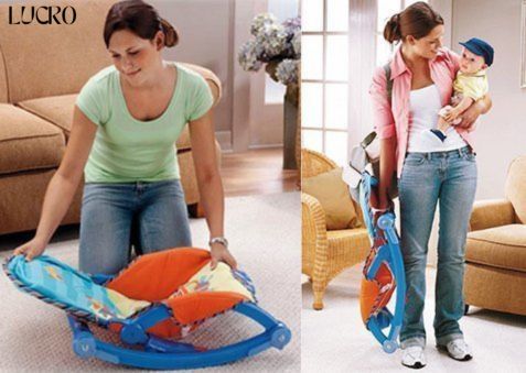 Portable Baby Rocker & Bouncer with Music, Vibration & Toys for Newborns