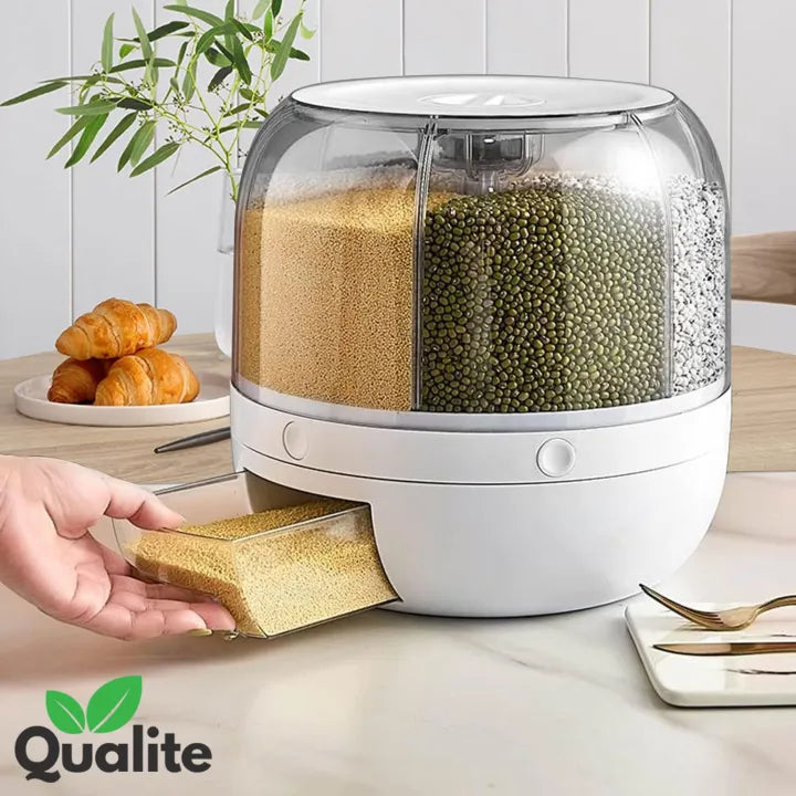 360° Rotating Multi-Grid Rice Dispenser