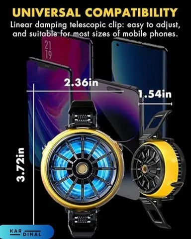 Mobile Gaming Cooling Fan 15W with LED Display – Radiator for Phone & Tablet