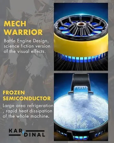Mobile Gaming Cooling Fan 15W with LED Display – Radiator for Phone & Tablet