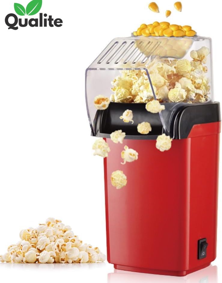 Electric Popcorn Maker – Mini Hot Air Popper, Oil-Free, Portable