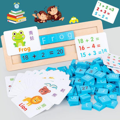 Wooden Alphanumeric Spelling & Maths Teaching Kit