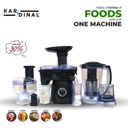 Food Factory 6-in-1 Kitchen Machine | Blender, Chopper, Grinder, Juicer