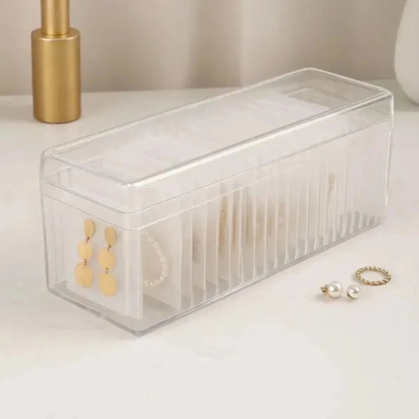20-Grid Valuables Organizer with Detachable Pouches