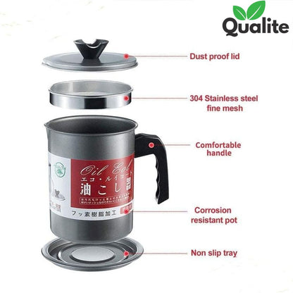 Oil Filter Pot, Stainless Steel