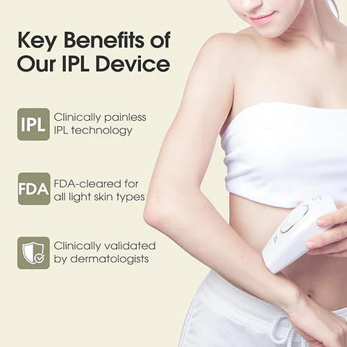 IPL Hair Removal Device for Body & Face