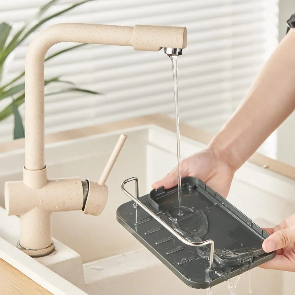 3-in-1 Soap Dispenser and cuttlory holder for Kitchen Sink