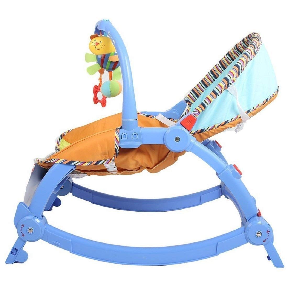 Portable Baby Rocker & Bouncer with Music, Vibration & Toys for Newborns