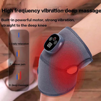 Smart Electric Knee Massager | Heating & Vibration Therapy for Arthritis, Joint Pain & Leg Relief