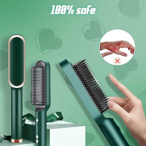 Professional Electric Hair Straightener Brush Heated Comb