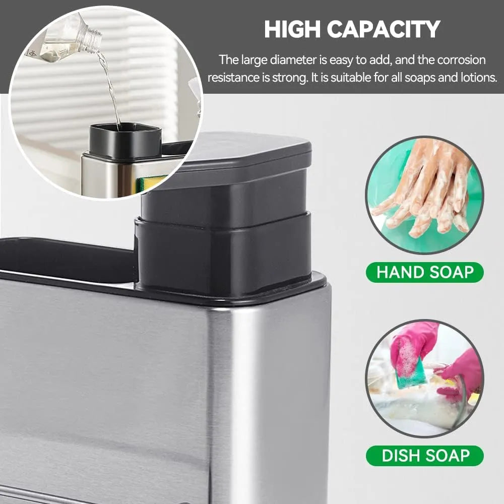 3-in-1 Soap Dispenser and cuttlory holder for Kitchen Sink