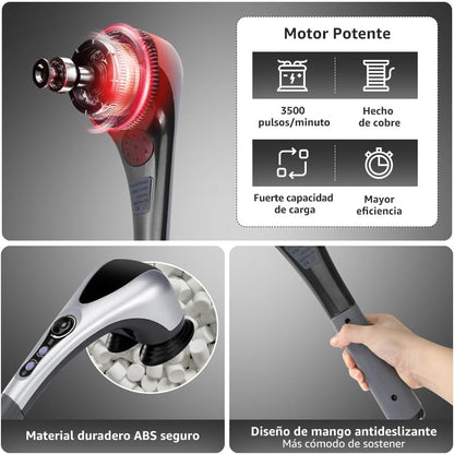 Blueidea Double Head Massager – Deep Tissue & Infrared Full-Body Relief