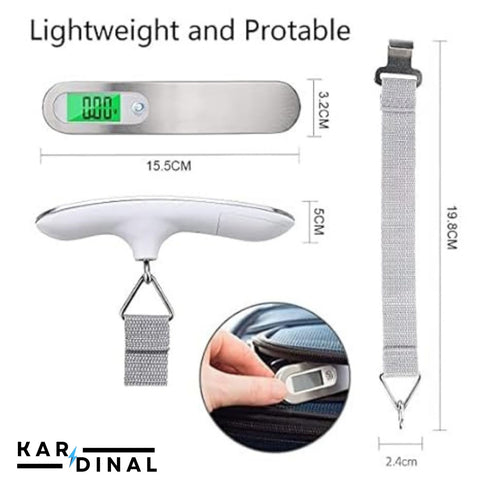 Digital Luggage Weight Scale with LCD Display & LED Light