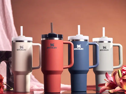 1.1 Liter STANLEY Tumbler – Stainless Steel Travel Mug with Straw